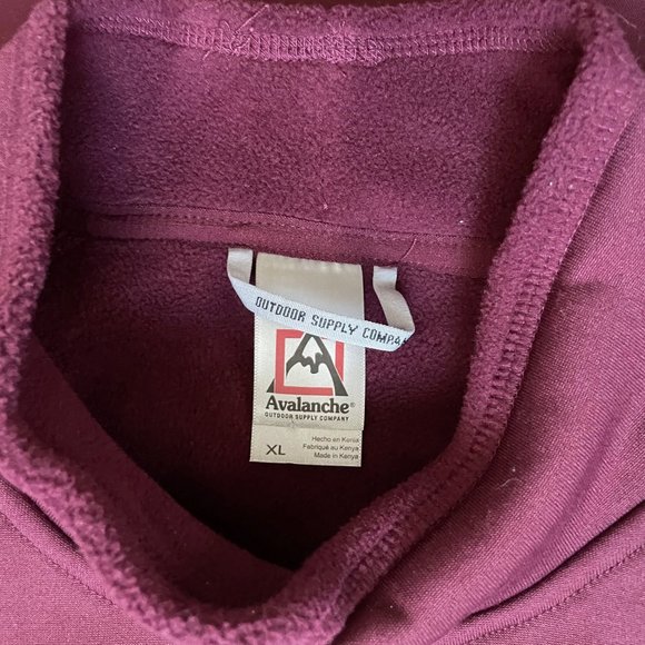 Avalanche Burgundy Winter Sweatshirt Size XL Woman - Picture 5 of 6